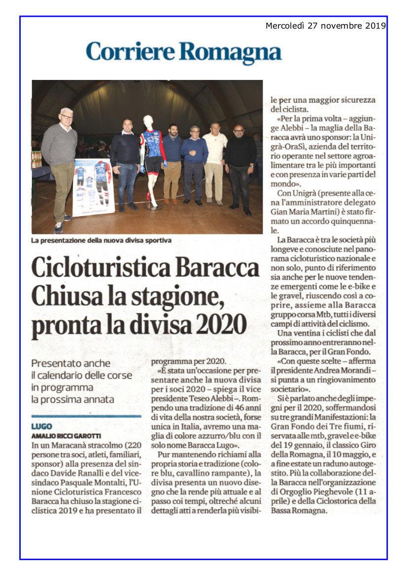 Corriere Romagna 27 novembre 2019