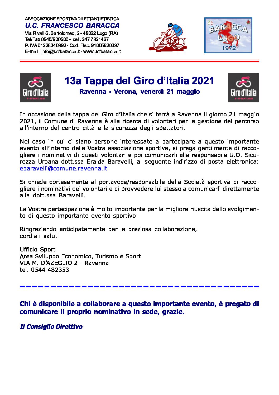 Giro dItalia 2021 tappa Ravenna Verona pdf