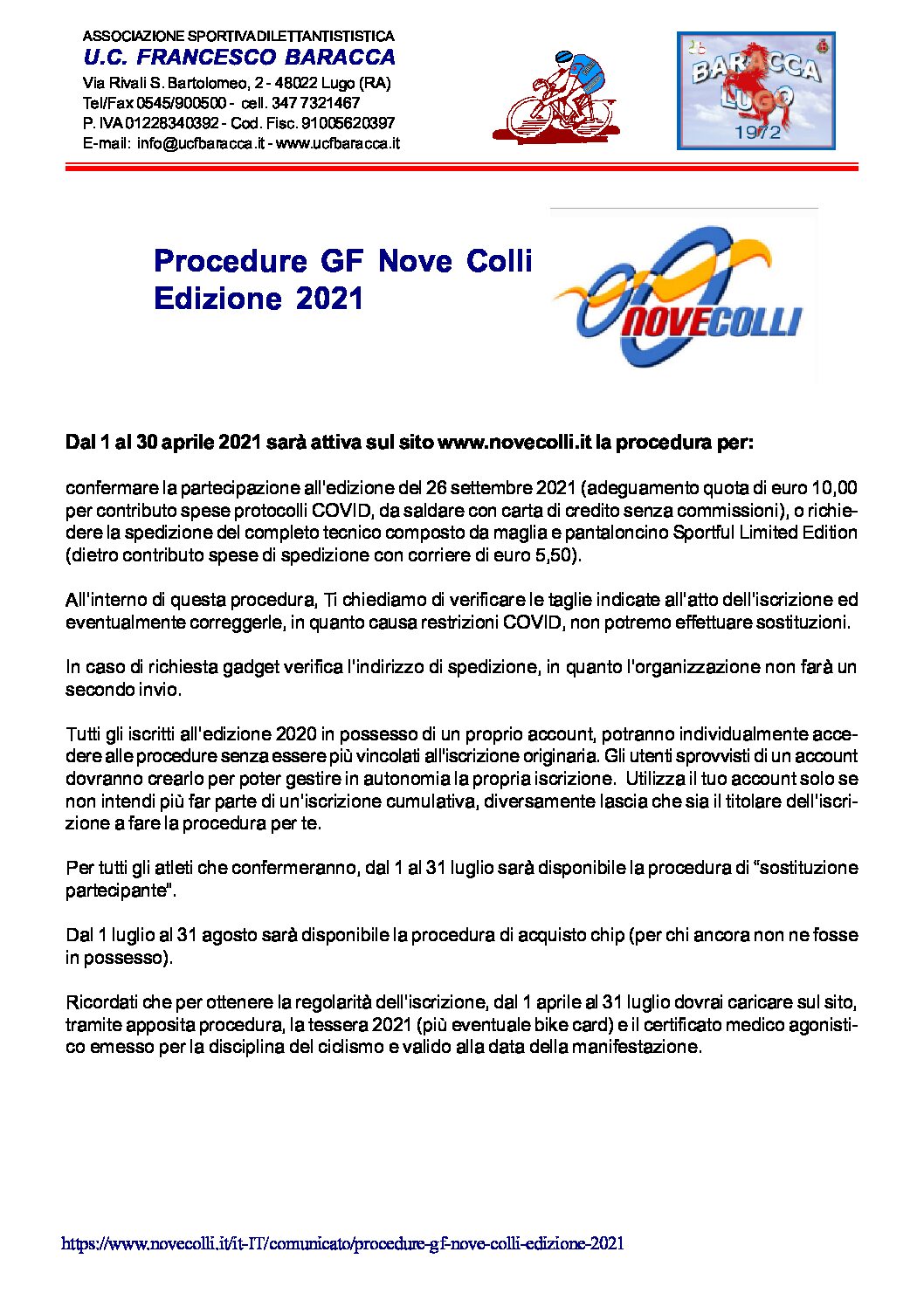 Procedure GF Nove Colli 2021 pdf