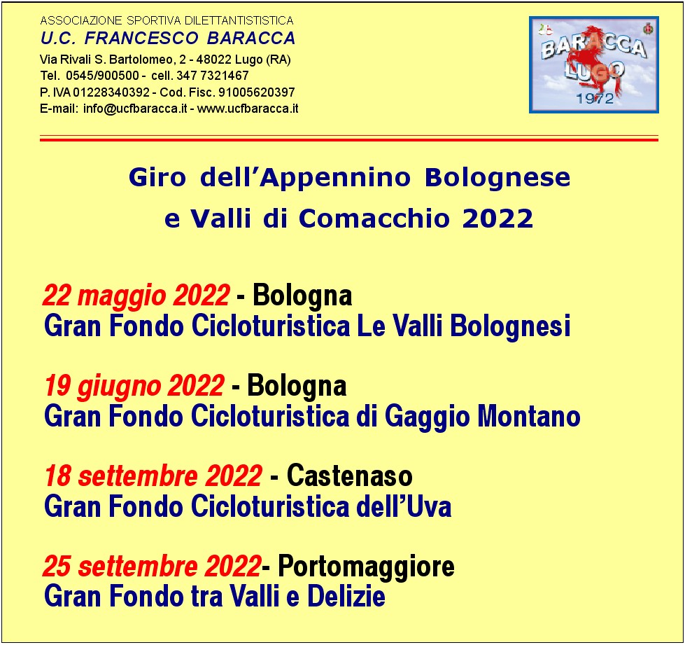 Giro dell'Appennino Bolognese e Valli di Comacchio 2022 Giro dellAppennino Bolognese e Valli di Comacchio 2022