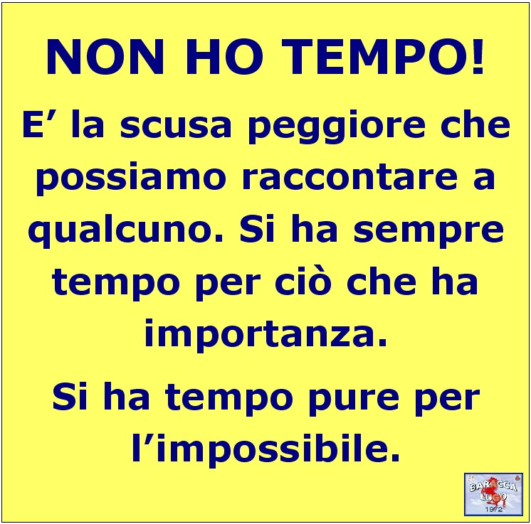 Non ho tempo Non ho tempo